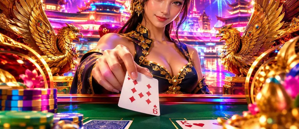 Ilustrasi baccarat table and casino dealer — panduan Slot New Member 100 Lentera4d